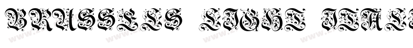 Brussels Light Itali字体转换